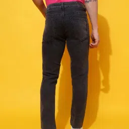 Belliskey Black Skinny Fit Lightly Washed Jeans image 2