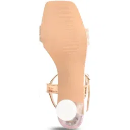 Shoetopia Women's Pink Ankle Strap Sandals image 4