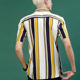Rigo Men Yellow Striped Shirt image 2