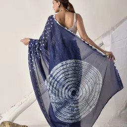 sutra attire Sutra¿Attire Blue Silk Regular Fit Saree image 2
