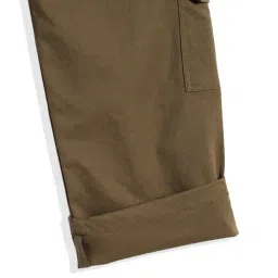 Cavio Boys Olive Green Cotton Regular Fit Pant image 4