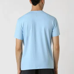 Van Heusen Blue Cotton Slim Fit T-Shirt image 2