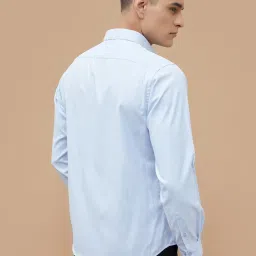 Code By Lifestyle Blue Regular Fit Printed Shirt image 2