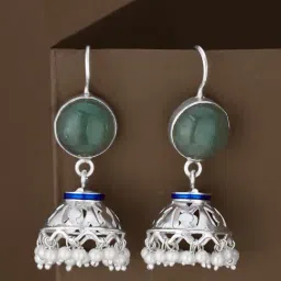 Fabindia 925 Silver Jhumki Earrings for Women-image-17