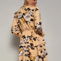 Pinacolada Yellow Regular Fit Floral Print Dress image 2