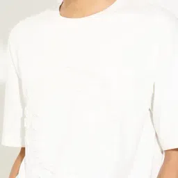 Street 808 By Pantaloons White Loose Fit Printed T-Shirt image 5