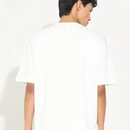 Street 808 By Pantaloons White Loose Fit Printed T-Shirt image 2