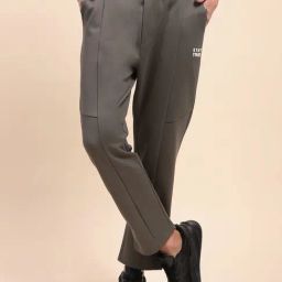 Camla Grey Cotton Relaxed Fit Trackpants-picture-17