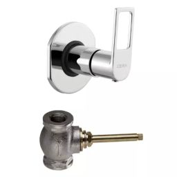 CERA Winslet Quarter Turn Single Lever Wall Mount Stop Cock, F1099351 + F4050502 (Set of 2 Pcs)-picture-12