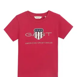 Gant Kids Pink Logo T-Shirt-image-38