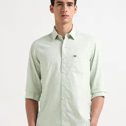 Arrow Sport Men Geometric Printed Spread Collar Pure Cotton Casual Shirt-image-15