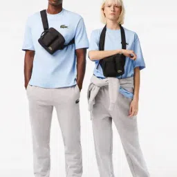 Lacoste Core Black Polyester Solid Waist Pouch-image-0