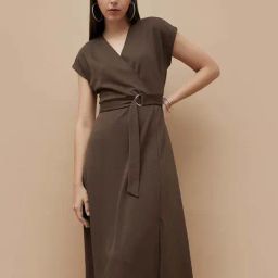 Code by Lifestyle Brown A-Line Dress-picture-25