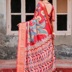 ALMAARI FASHION Floral Printed Designer Kanjeevaram Saree image 3