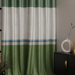 Stoa Paris Olive Sateen Printed Door Curtain Versailles-image-14