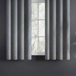 haus & kinder Misty Fern Blue Floral Jacquard 2 Pcs Window Room Darkening Eyelet Curtains-picture-34