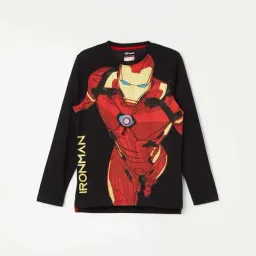 Fame Forever by Lifestyle Kids Black & Red Cotton Printed Full Sleeves Tee-picture-19