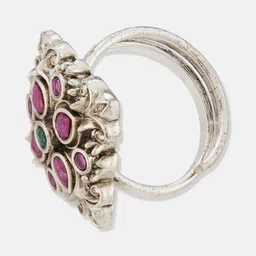 Fabindia Stone-Studded Adjustable Finger Ring image 3