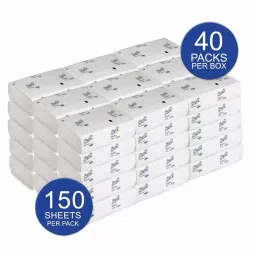 SCOTT Multifold Hand Towels Paper White 1 Ply 21x20 cm, 32152 (Pack of 40 Packets) image 3