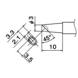 Hakko Soldering Tip T12 Lead Free Solder BCM/CM Type, T12-BCM3 image 2