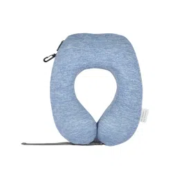 Premsons Cushy Travel Neck Pillow With 360-Degree Head Support With Adjustable Belt, Blue image 1