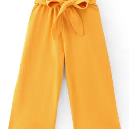 Babyhug Single Jersey Cotton Knit Full Length Culottes Solid Colour - Yellow-picture-15