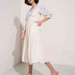 AKKRITI BY PANTALOONS A-Line Midi Dress image 5