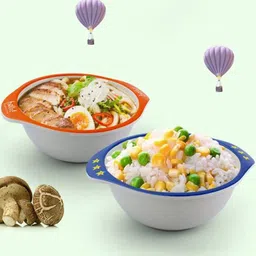 FunBlast Bamboo Fibre Feeding Bowl Animal Print - (Pack of 2 Pcs) (Multicolor) image 4