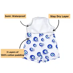 Snugkins Potty Training Shorts for Toddlers,Boys & Girls | 100% Cotton (Size 4, 4-5 Years) - Pack of1 - EvilEye image 4