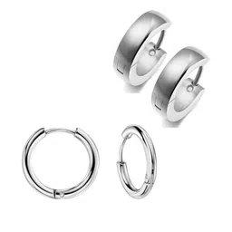 shobhram Unisex Silver Earrings-picture-36