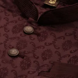 Manyavar Woven Design Nehru Jacket image 2