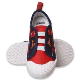 Kidsville Kids Spiderman Printed Navy Blue Slip-On Shoes image 4