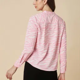 Allen Solly Pink Printed Formal Shirt image 2
