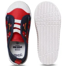 Kidsville Kids Spiderman Printed Navy Blue Slip-On Shoes image 3