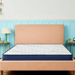 Duroflex Navy & White Foam Edge Dual Comfort Mattress - Queen Size (77.99 L x 60 W x 4 H in.) image 2
