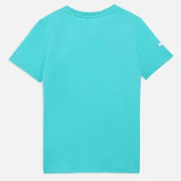 Puma Unisex Blue Cotton Print T-shirts image 2