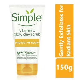 Simple Protect N Glow Vitamin C Glow Clay Scrub - 150 gm-picture-18