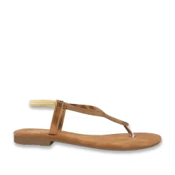 Shoetopia Women's Copper Sling Back Sandals image 2