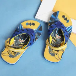 Kidsville Kids Batman Printed Blue & Yellow Sling Back Sandals-picture-13