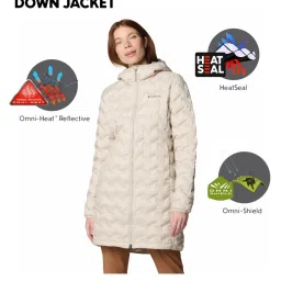 Columbia Beige Slim Fit Hooded Jacket image 2