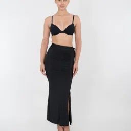 Shapercult Black Cotton Polyblend Solid Shapewear image 2