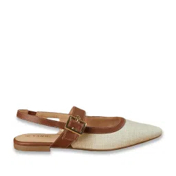 Code by Lifestyle Women's Cream Sling Back Sandals image 2