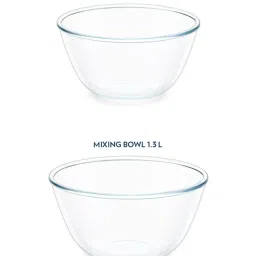 Borosil Blue Glass Serving Bowl Set of 2 image 2