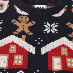 max Boys Fair Isle Printed Pullover image 2