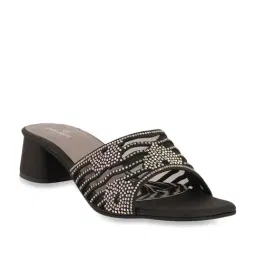 Pelle Albero Women's Black Casual Sandals-image-89