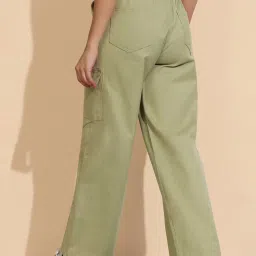 Dolce Crudo Green Flared Fit Jeans image 2