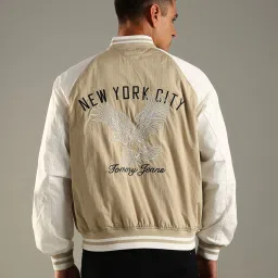 Tommy Hilfiger Khaki Regular Fit Bomber Jacket image 2