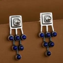 Fabindia 925 Silver Drop Earrings for Women-picture-14