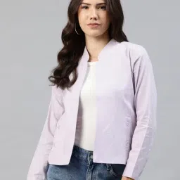 Cottinfab Lavender Cotton Regular Fit Jacket-picture-22