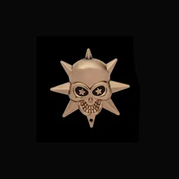 Curren Skull Bone Skeleton Punk Style Brooch-picture-18